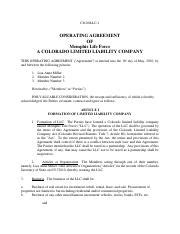 An operating agreement is not required for a delaware llc, but it's a good practice to have one. Short_Form_Operating_Agreement - OPERATING AGREEMENT FOR[NAME OF LLC a Michigan Limited ...