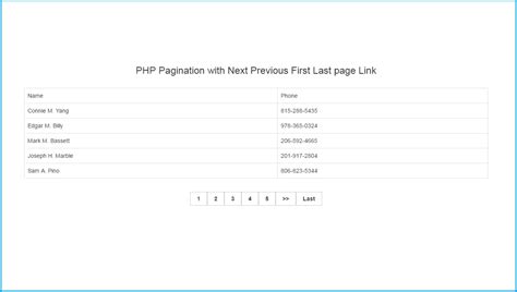 How To Make Simple Pagination Using Php Mysql Webslesson