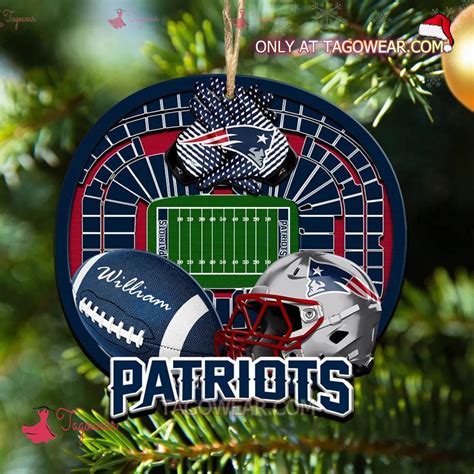 New England Patriots NFL Stadium Personalized Ornament - Tagowear