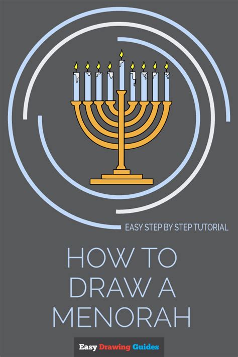 How To Draw A Menorah Really Easy Drawing Tutorial Drawing Tutorial