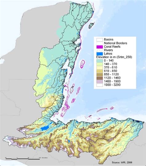 Mesoamerican Barrier Reef System Map