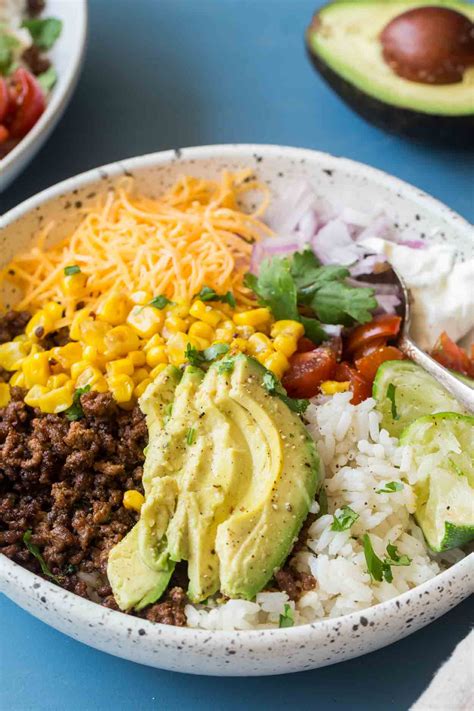 Simple Taco Bowl Recipe Valentina S Corner