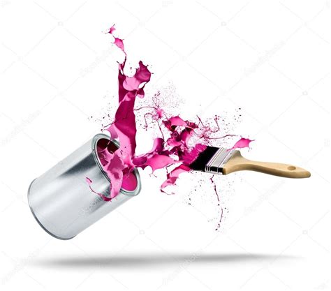 Paint Can Falls Color Splash Stock Photo By ©anterovium 49327557