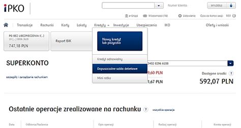 Pko bank polski, warszawa, poland. Debet na koncie w iPKO i serwisie telefonicznym