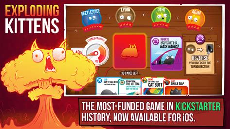 The first/original and nsfw game decks have 4. 'Exploding Kittens' for iOS Debuts with Free In-App Purchases Promo | iPhone in Canada Blog