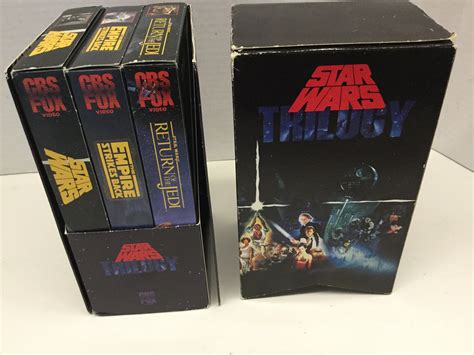 Vintage Cbs Fox Star Wars Trilogy Factory Sealed Vhs Tapes Box Set