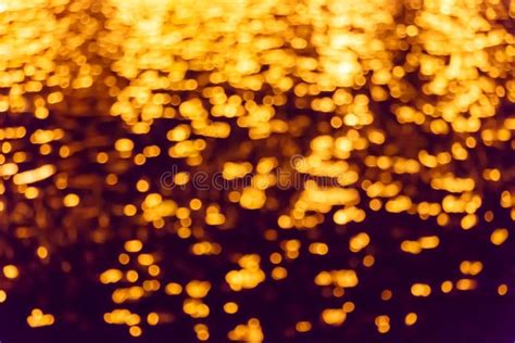 Gold Bokeh Light Stock Image Image Of Black Glow Light 118023381