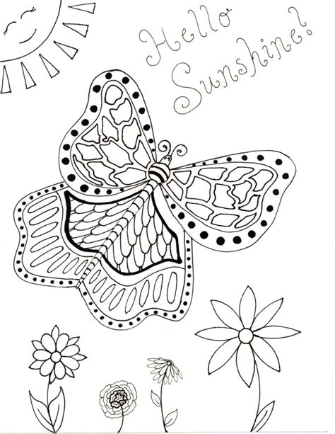 Coloringpages101 how draw susie from doc mcstuffins drawingnow 4 cute inspirational quotes tweens teens. Spring Coloring Page - Hello Sunshine | Raising Smart Girls
