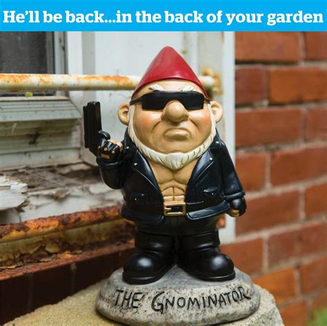 Big Mouth Toys The Gnominator Garden Gnome Statues Fifth Degree