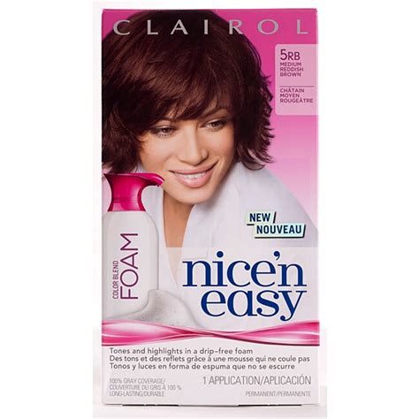 Shop Clairol Nicen Easy Foam 5rb Medium Reddish Brown Hair Color