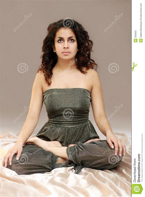 Lotus Girl Stock Image Image Of Flex Fitness Calm Body 332603