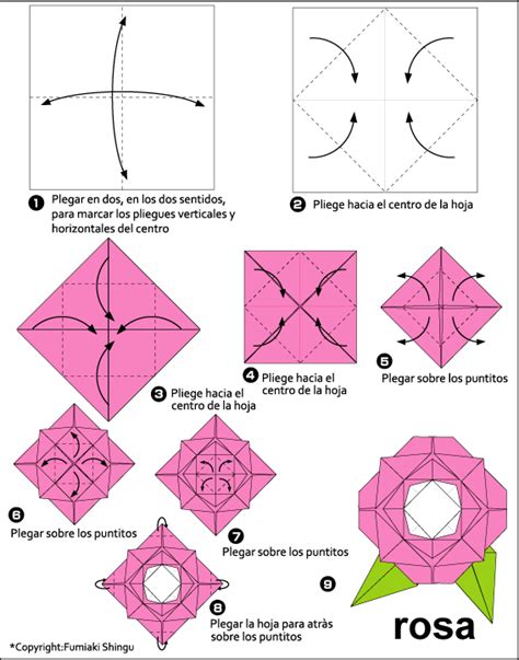 Pasos Para Hacer Rosa En Origami Imagui