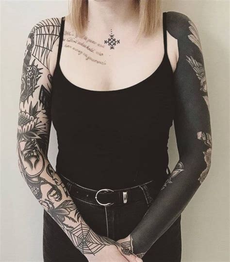 Blackout Tattoo Ideas For Women 💕 💕 💕 💕 Solid Black Tattoo Black