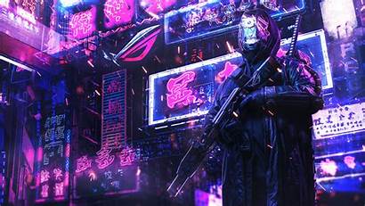 Cyberpunk Asus 4k Wallpapers Rog Neon Screen