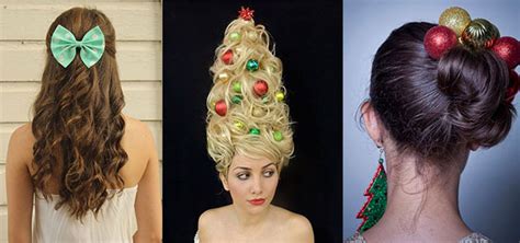 15 Creative Christmas Themed Hairstyle Ideas 2015 Xmas Tree