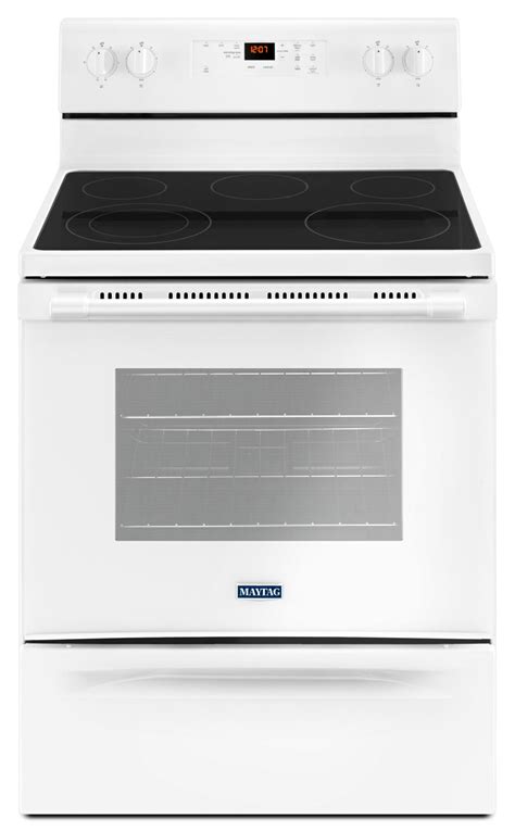Maytag White Freestanding Electric Range 53 Cu Ft Ymer6600fw