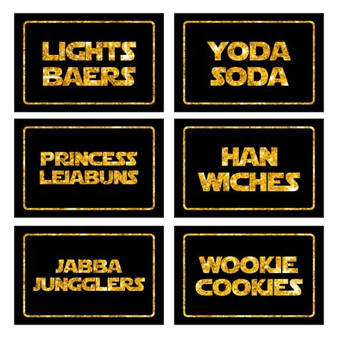 7 Best Star Wars Printable Labels