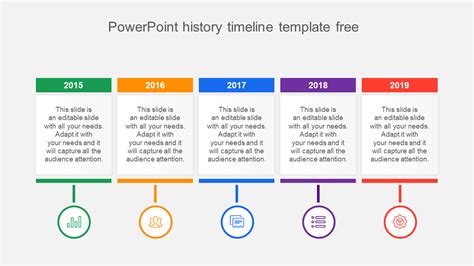 Slide Powerpoint History Timeline Template Free