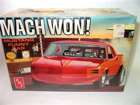 Amt Mach Won Mustang Funny Car Box Art Model Cars Kits Kit Cars Car Model Vintage Models