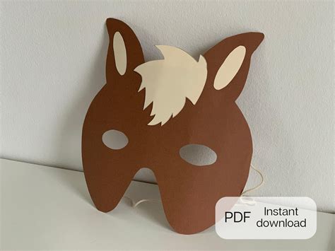 Diy Horse Mask Template For Kids Instant Pdf Download Etsy Australia