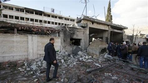 Syria Says Twin Suicide Bombings In Damascus Kill 44 Bbc News