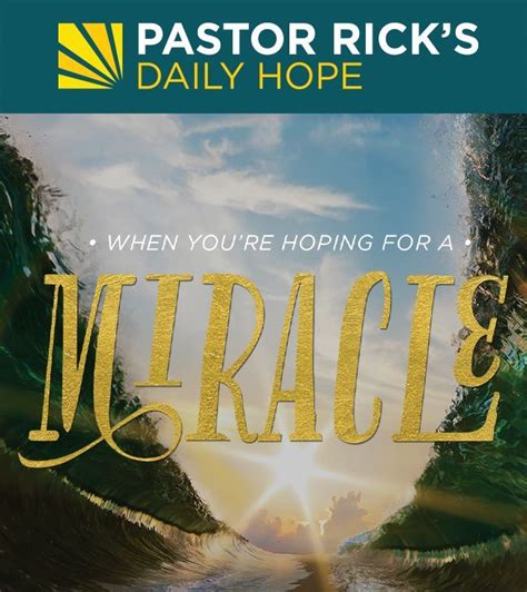 Listen Online Pastor Ricks Daily Hope In 2021 Hope In God Bible