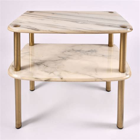 Pair Of 1950s Italian Marble Topped Side Tables Valerie Wade
