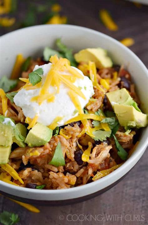 Instant Pot Chicken Taco Bowls Cooking With Curls