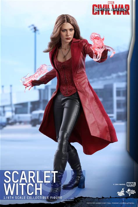 Captain America Civil War Scarlet Witch Figure By Hot Toys The