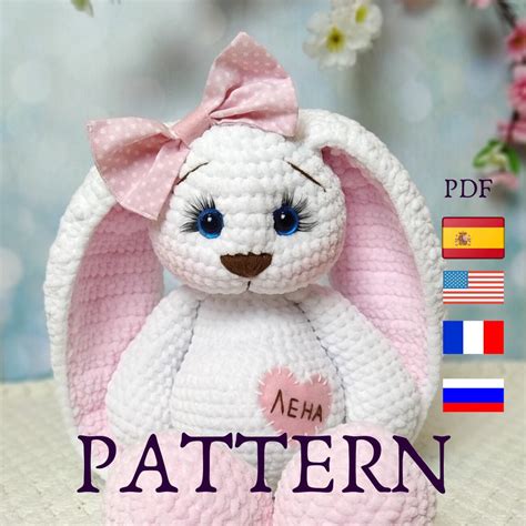 crochet pattern bunny tutorial plush amigurumi bunny toy bunny in pants crochet pattern rabbit