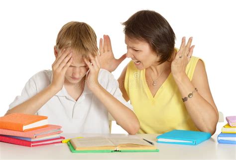 Mother Is Angry Stock Photo Image Of White Emotions 40777302