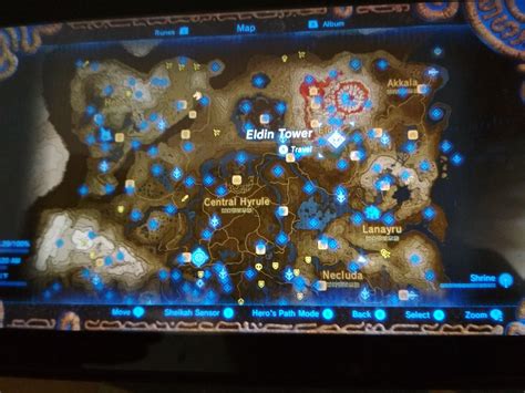 Zelda Breath Of The Wild All Shrines Location Map Letvsa