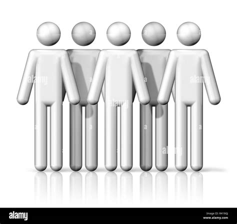 Group Of Stick Figures People Stock Photo Alamy