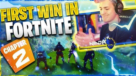 My First Win Fortnite Chapter 2 Ninja Youtube
