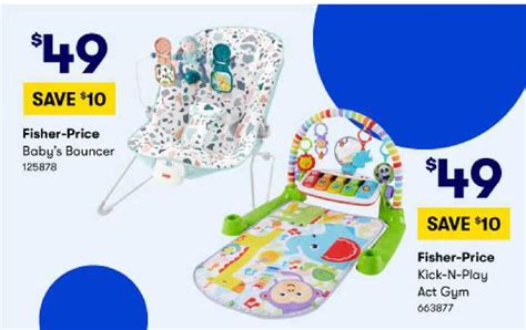 Fisher Price Babys Bouncer Fisher Price Kick N Plays Act Gym Offer At