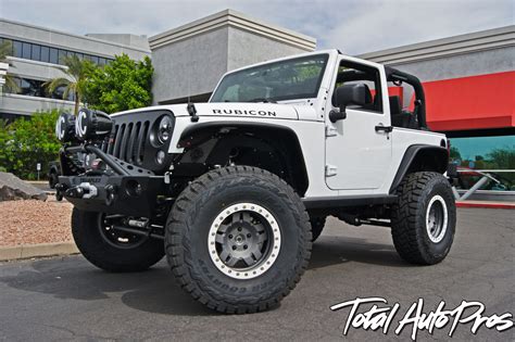 2016 Jeep Rubicon 2 Door White 37x1250r17 Toyo Open Country Rt