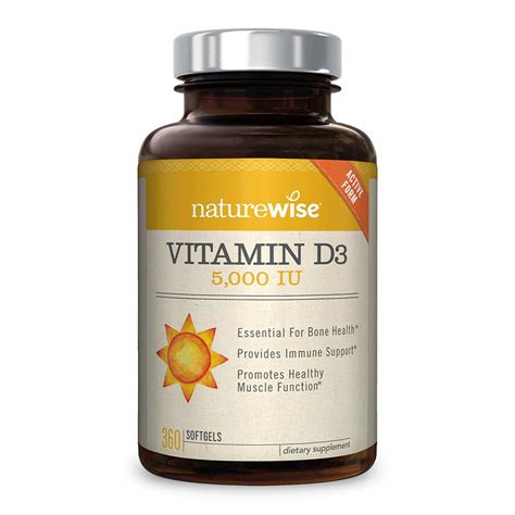 Vitamin d supplement 5000 iu. NatureWise Vitamin D3 5,000 IU 360 Count - TheAnxietyStore.com