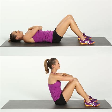 Core Full Sit Ups No Equipment Moves That Transform Your Body Popsugar Fitness