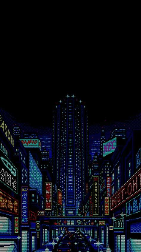 Retro City Pixel Wallpapers Wallpaper Cave