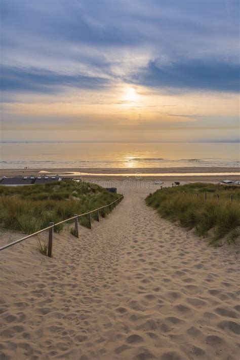 Evening Mood At The Dutch North Sea Stock Image Image Of Dutch Dune