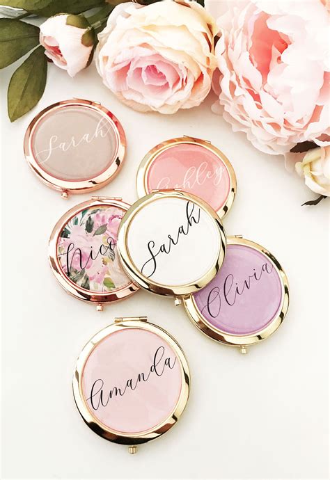 Will you be my bridesmaid gift ideas! Pretty Bridesmaid Gifts Unique Bridal Shower Favors Mirror ...
