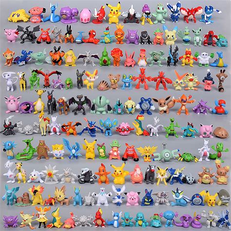 New 144pcs Pokemon Toy Set Mini Action Figures Pokémon Go Monster Vinyl