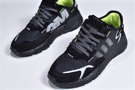 In 1980, the formula was tweaked slightly with updated toe bumpers and the addition of herringbone soles. 2020 adidas Nite Jogger 3M Black EE5884 For Sale