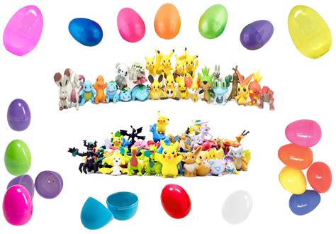 12 Plastic Easter Eggs With Plastic Figurines Ready To Fill And Hide Includes Favorite