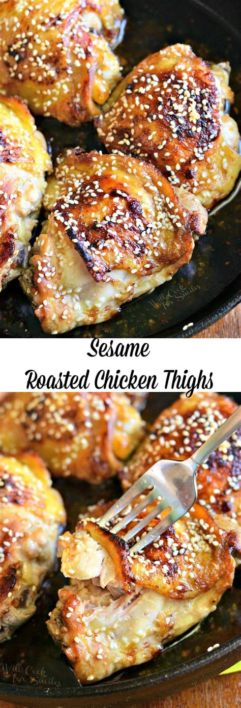 Find healthy, delicious diabetic chicken recipes, from the food and nutrition experts at eatingwell. Sesame Roasted Chicken Thighs - Will Cook For Smiles