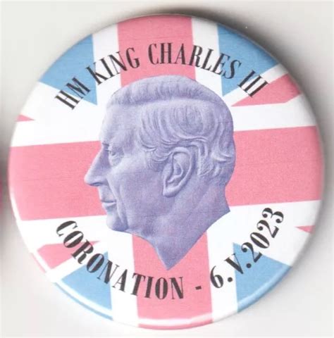 King Charles Iii Coronation Day 2023 Royal Fridge Magnet With Union