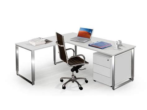Büromöbel tisch imola für effektive und angenehme arbeit. Schreibtisch höhenverstellbar weiß mit Rollcontainer ...