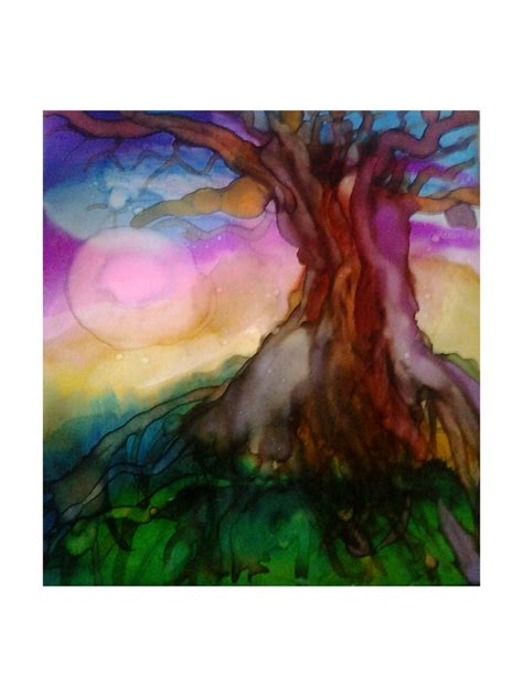 Tree Of Life Alcohol Inks On Canvas Ooh I Like This One Too The