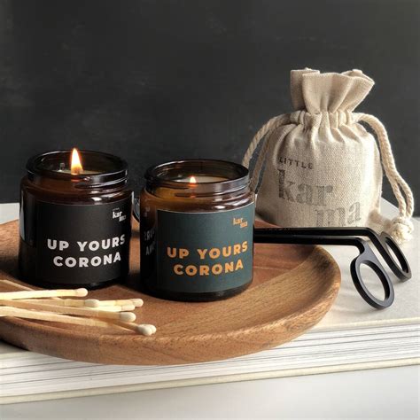 Pet vaccinations, micro chipping, pet grooming, puppy training. 'up Yours Corona' Vegan Candle By Little Karma Co ...