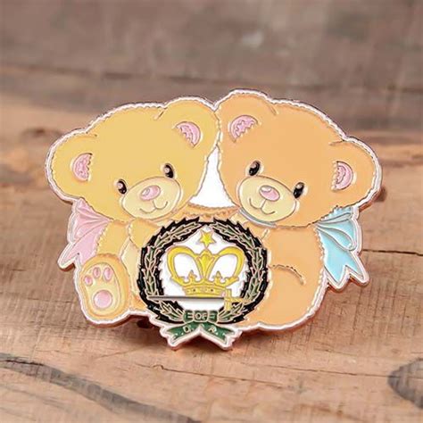 Personalized Pins Cheap Bear Doll Custom Enamel Pins Enamelpins